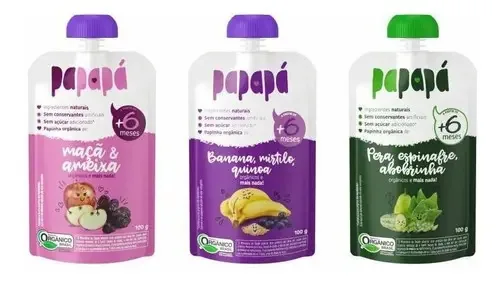 Kit 18 Papinhas Orgânicas Papapá 2