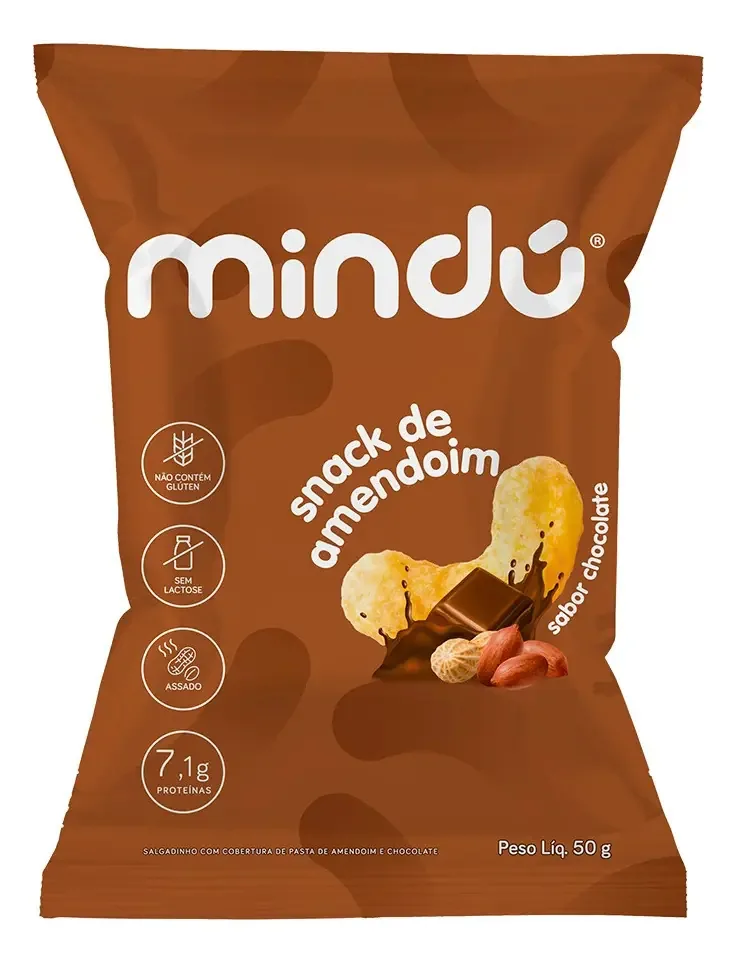 Mindú Snacks 8g De Proteína Sem Glúten 6uni Sabor Chocolate