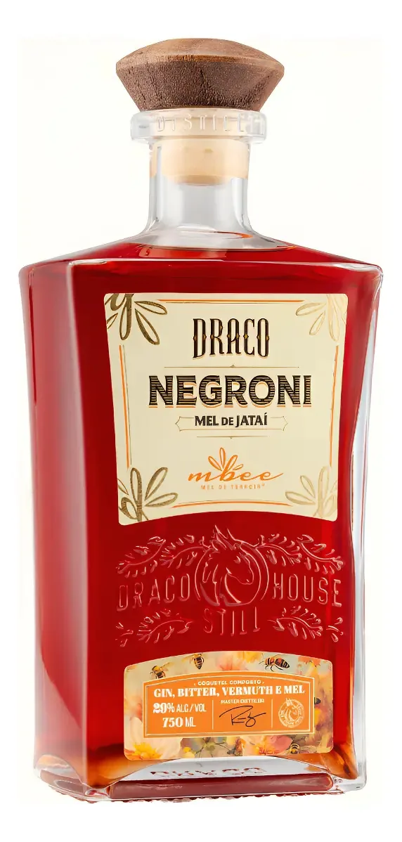Draco Negroni Com Mel Pronto Para Beber