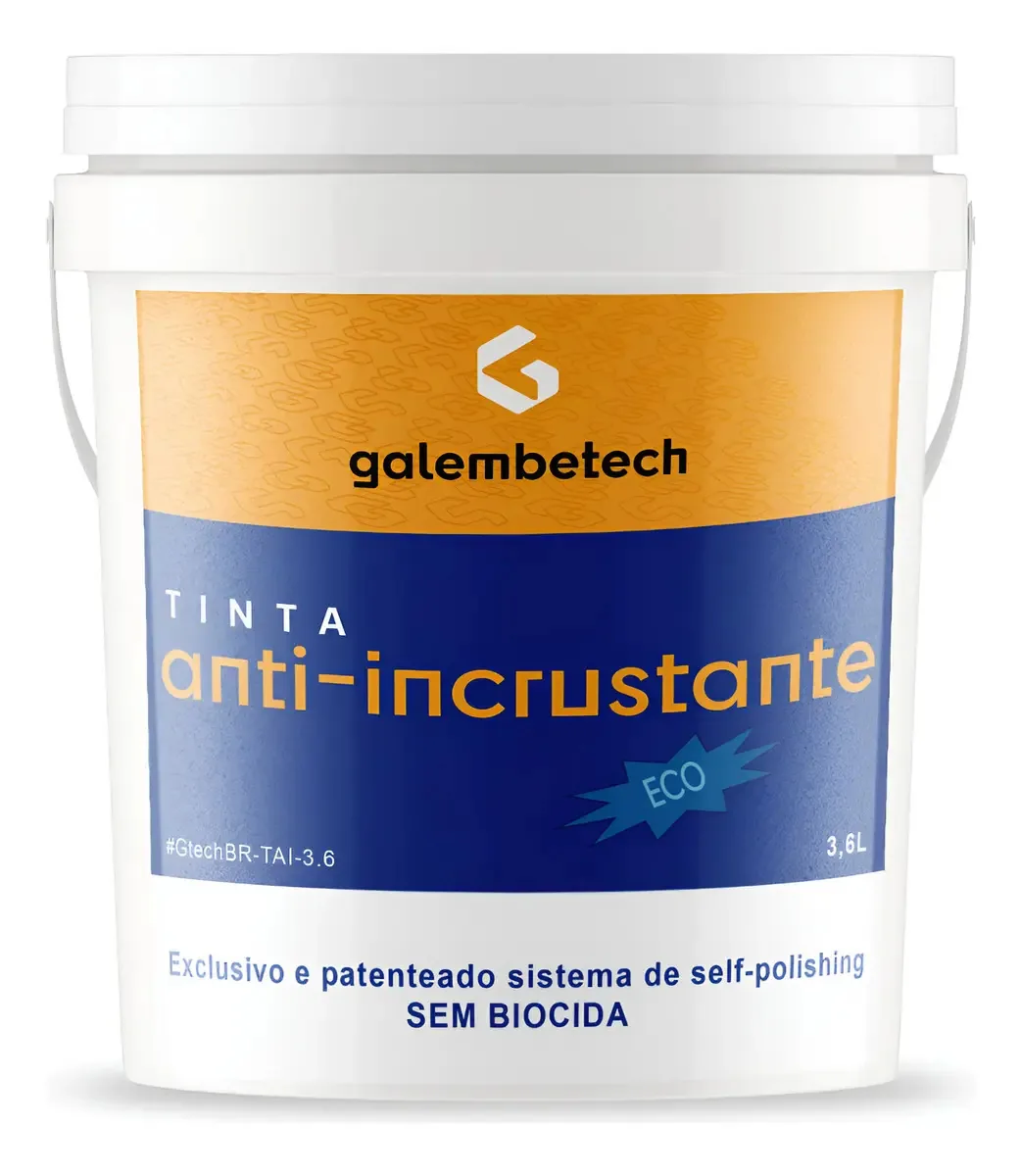 Tinta Anti-incrustante Galembetech Eco - Sem Biocida! Cinza