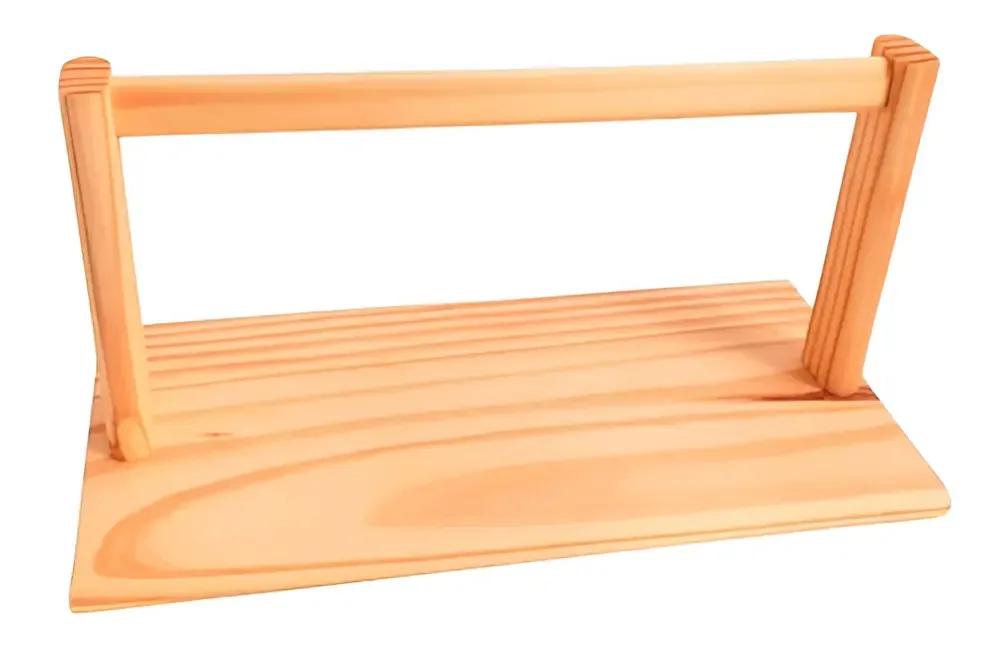 Tábua De Madeira Para Frios Bege 2 De Nós 30x20cm Cozinha