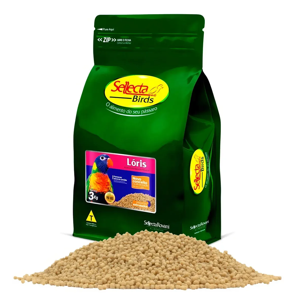 Ração Sellecta Extrusado Para Loris 3kg