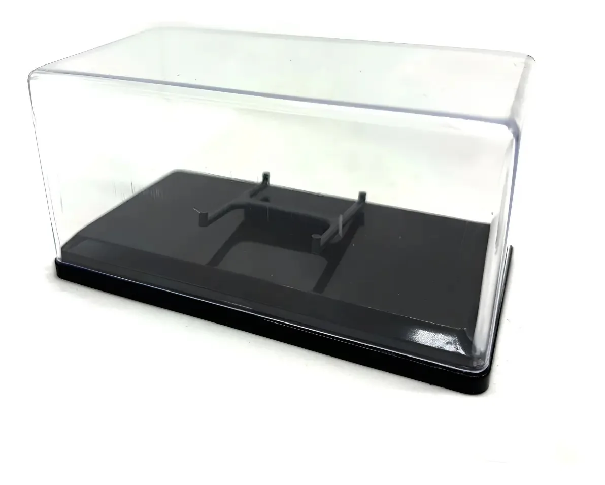Display Acrílico C/ Base Preta 1:64 The King Of Boxes Cor Transparente / Preto
