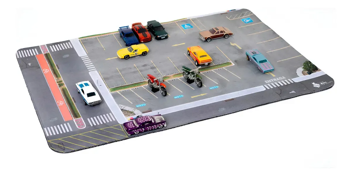 Expositor Diorama Estacionamento Tapete 40x60 Para Mini 1/64
