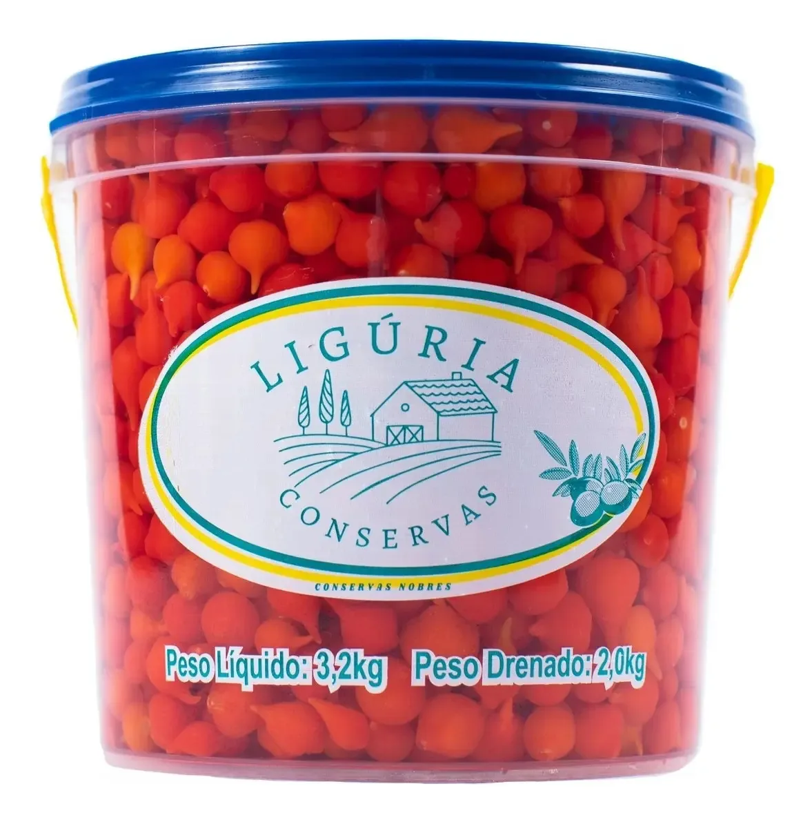 Pimenta Biquinho ( Balde 2kg ) Liguria Conservas