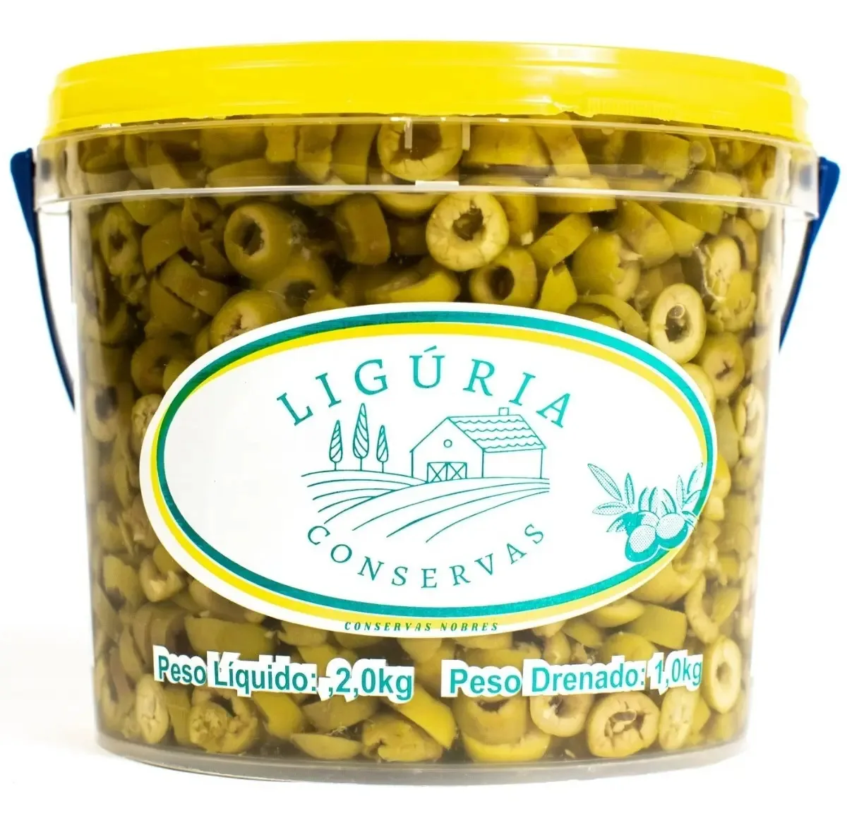 Azeitona Verde Fatiada (balde 1kg)