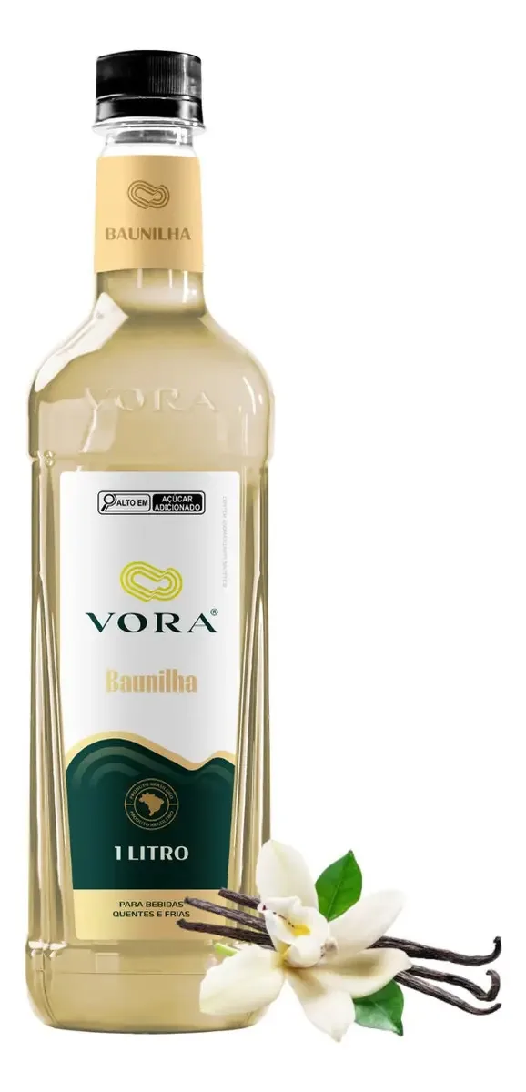Xarope Vora P/ Drinks E Soda Italiana Baunilha