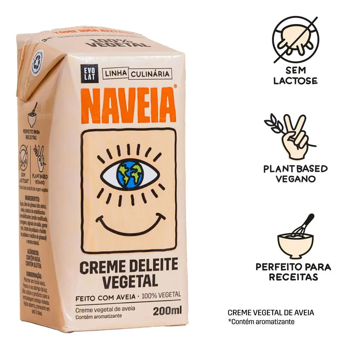 Creme Deleite Vegetal Naveia 200g