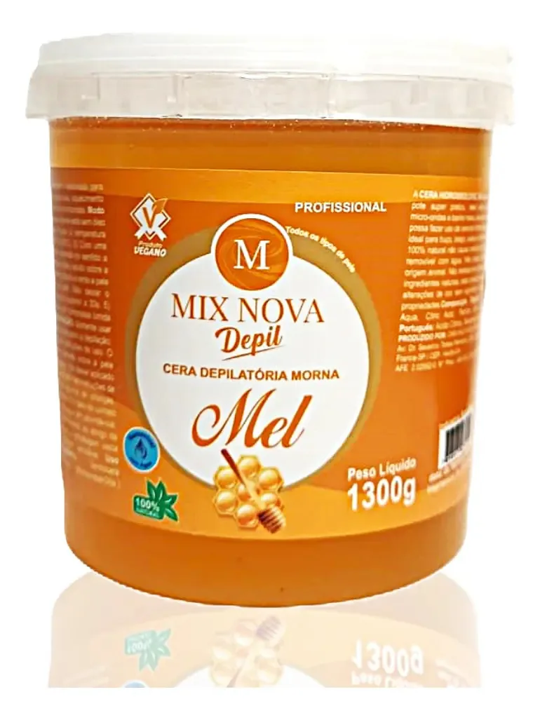 Cera Depilatória Morna Hidrossolúvel Depilação Mel 1300g