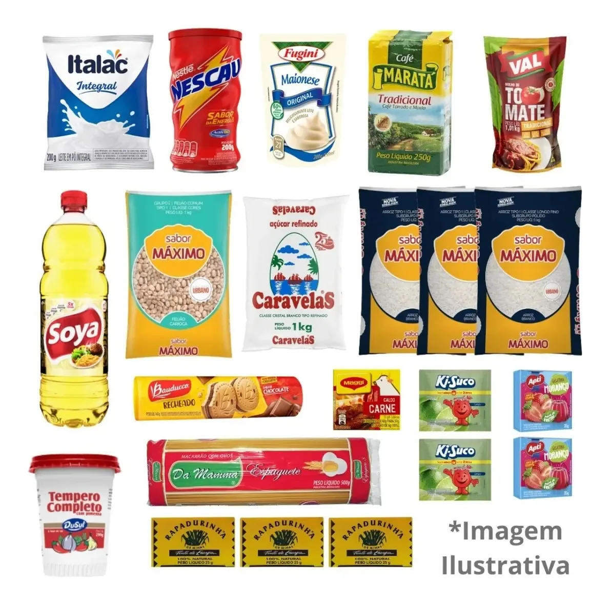 Cesta Básica Completa 22 Itens Melhor Qualidade