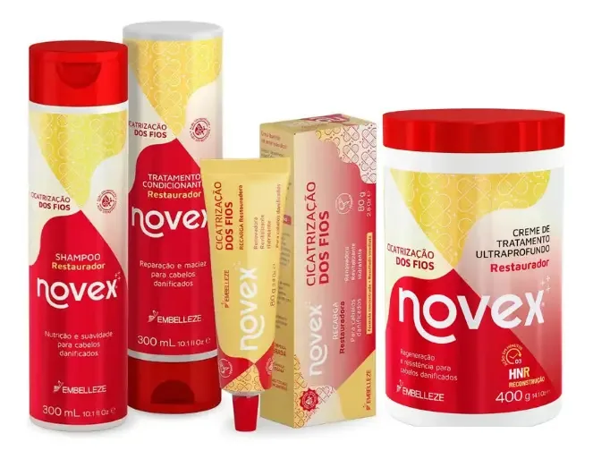 Kit Novex Recarga Cicatrização Dos Fios Tratamento Completo