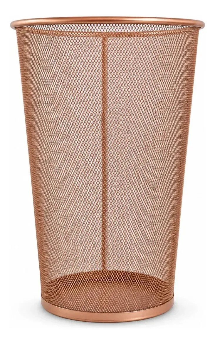 Porta Guarda-chuva Lixeira 25l Rose Gold 27x50cm Telado