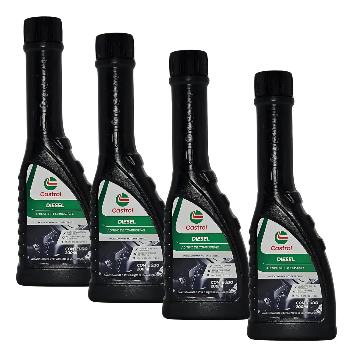 4x Aditivo Combustível Castrol Motores Diesel Premium 200ml