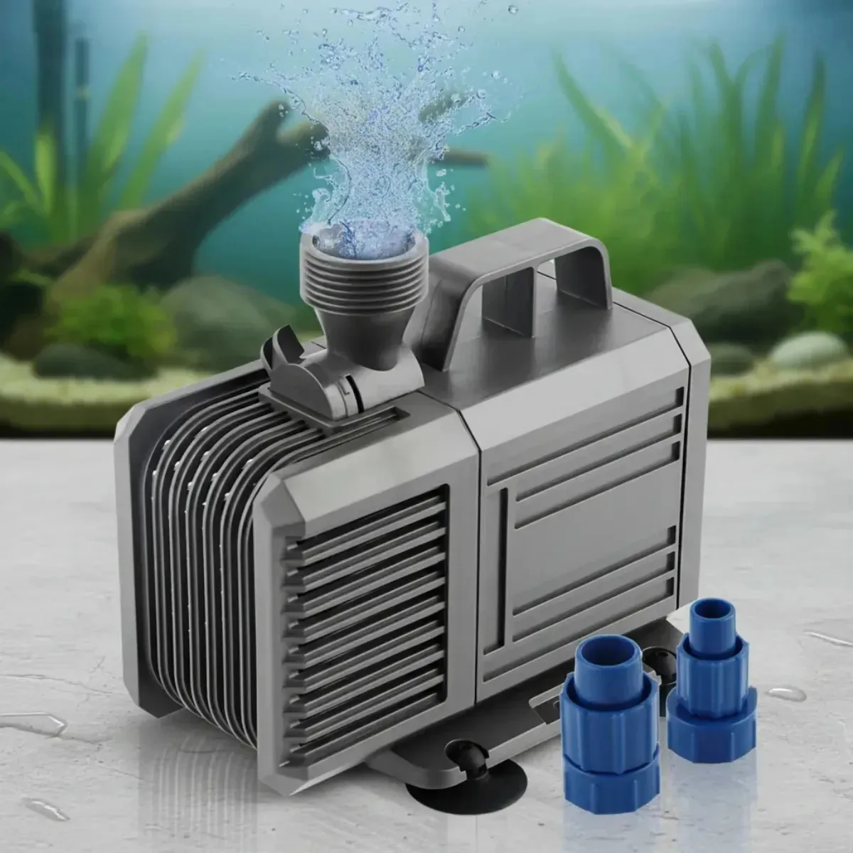 Bomba Submersa 5500l/h 5m Lagos Recalque Fontes Aquários Cascata Chafariz Motor Água Doce Salgada Marinho Fonte Hidroponia Aquaponia