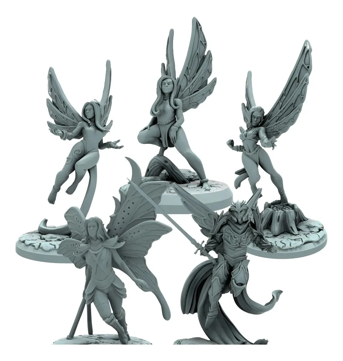 Miniaturas Fadas Rpg Compatível D&d Dnd Dungeon & Dragons