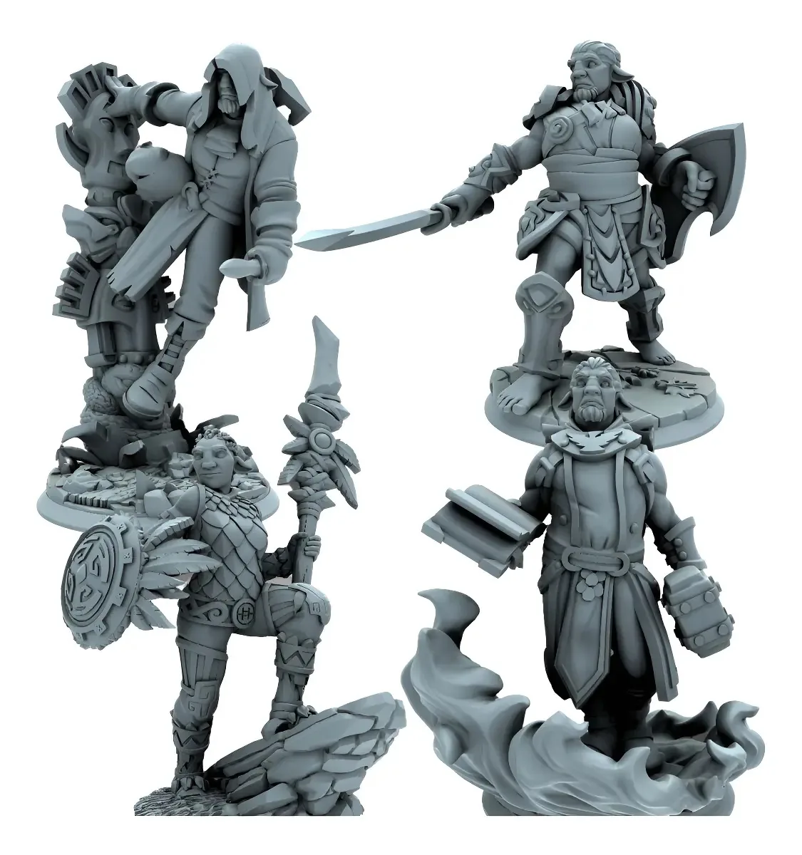 Miniaturas FirboLG Rpg Compatível D&d Dnd Dungeon & Dragons