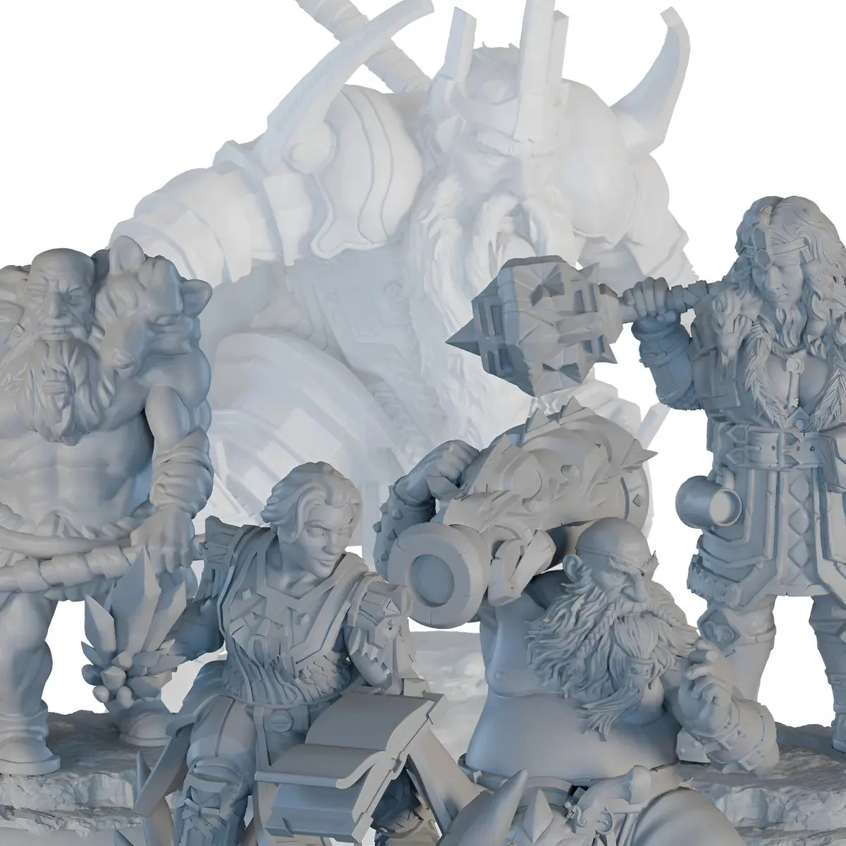 Miniaturas Anoes Aldeões Rpg Compatível D&d Dnd Tabuleiro