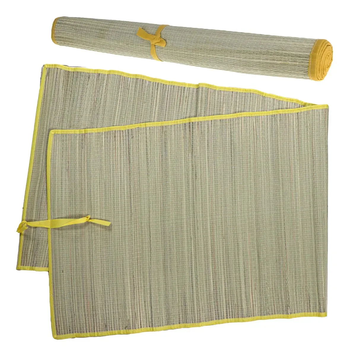 Esteira De Praia 170x60cm Cor Amarelo