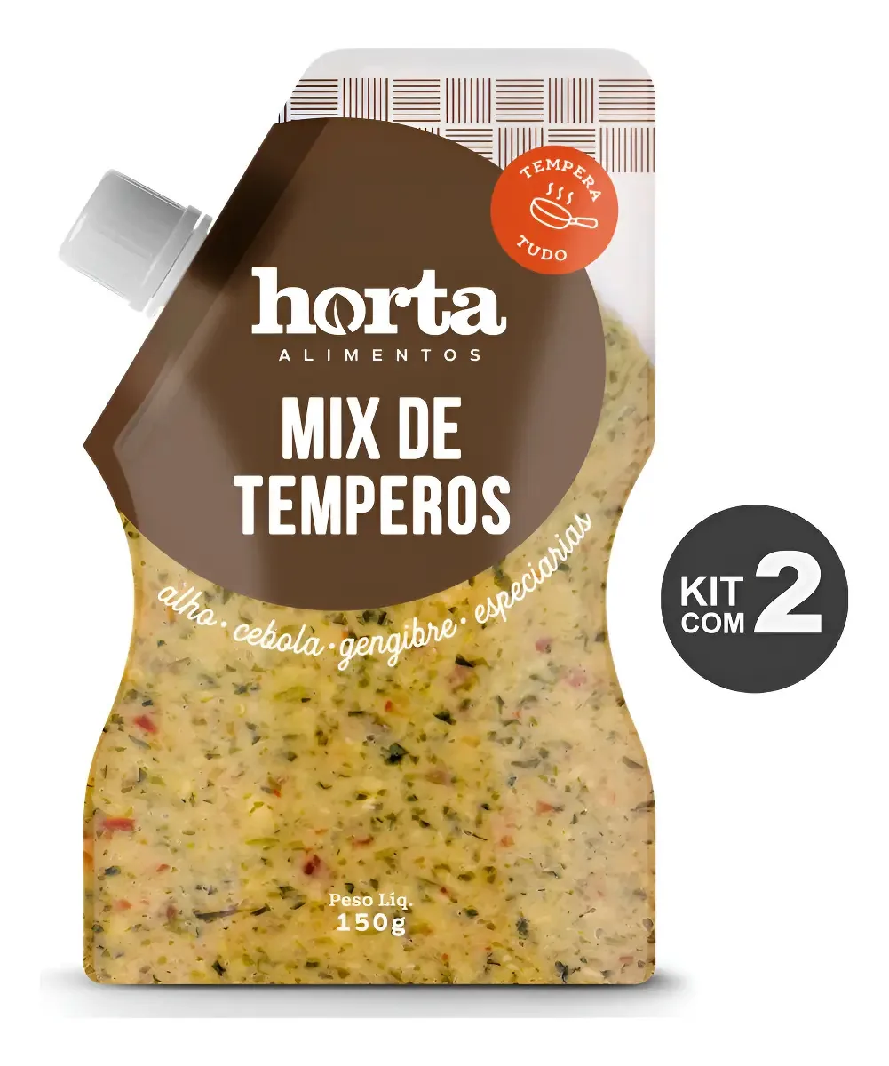 Mix De Temperos Frescos Em Pasta Natural Horta® (kit 2un)