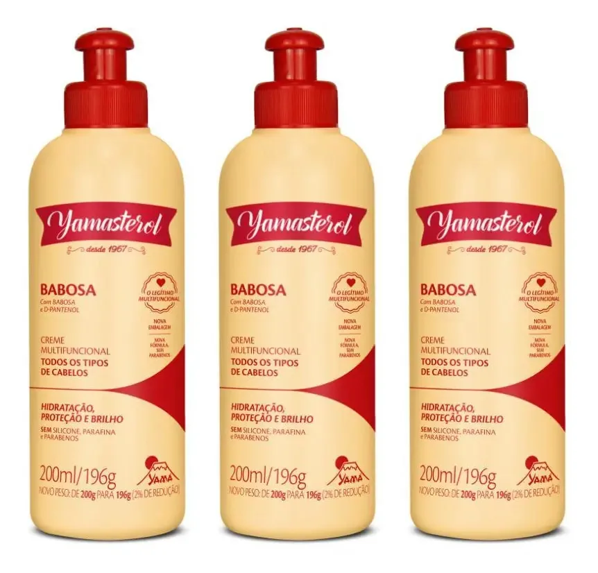 Kit 3 Cremes Yamasterol Barbosa E D-pantenol 200ml - Multif