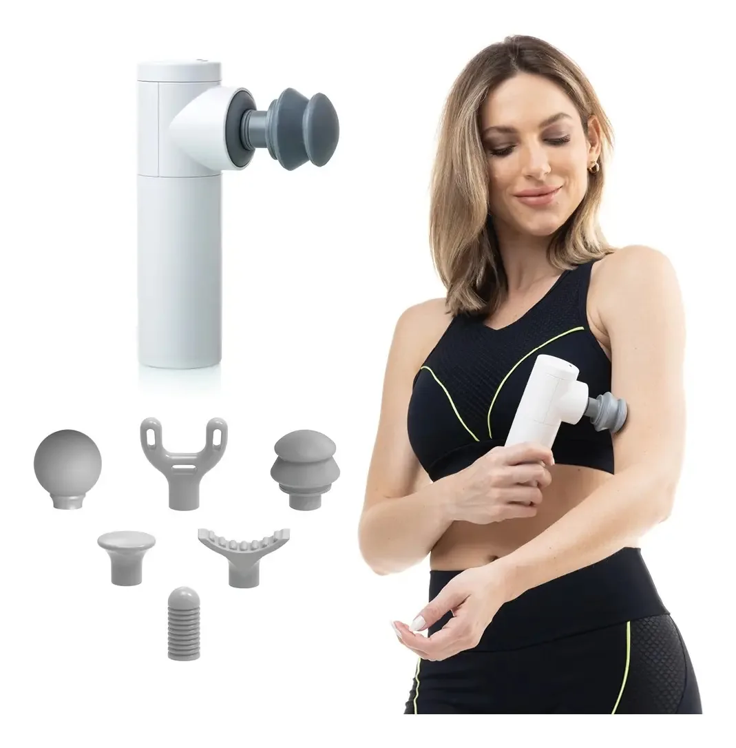 Massageador Pistola Musculação Fitness Ultra Relax Relaxe Branco