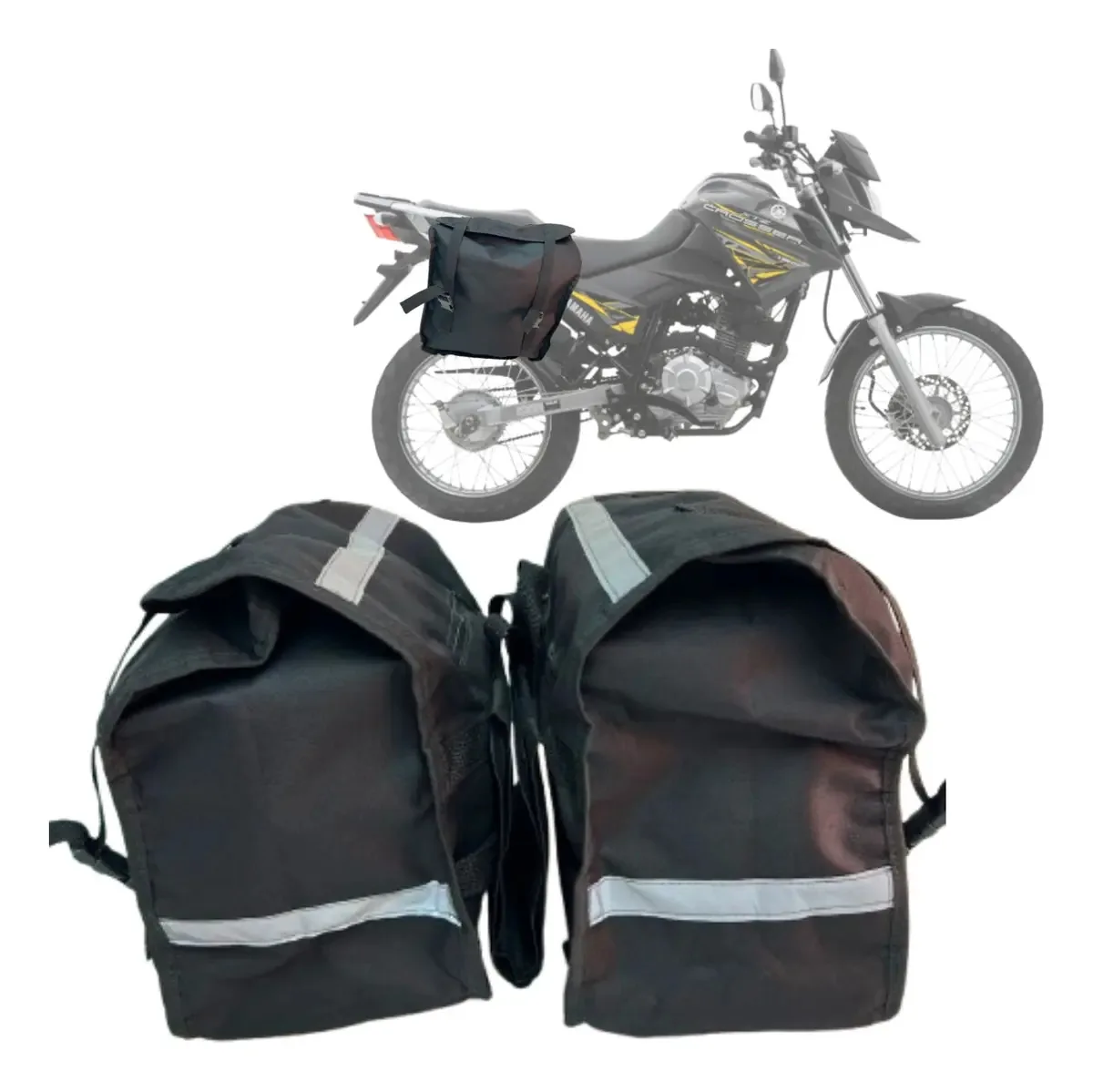 Alforges Bolsa 60 Litros Bau Lateral Moto Honda Sahara 300