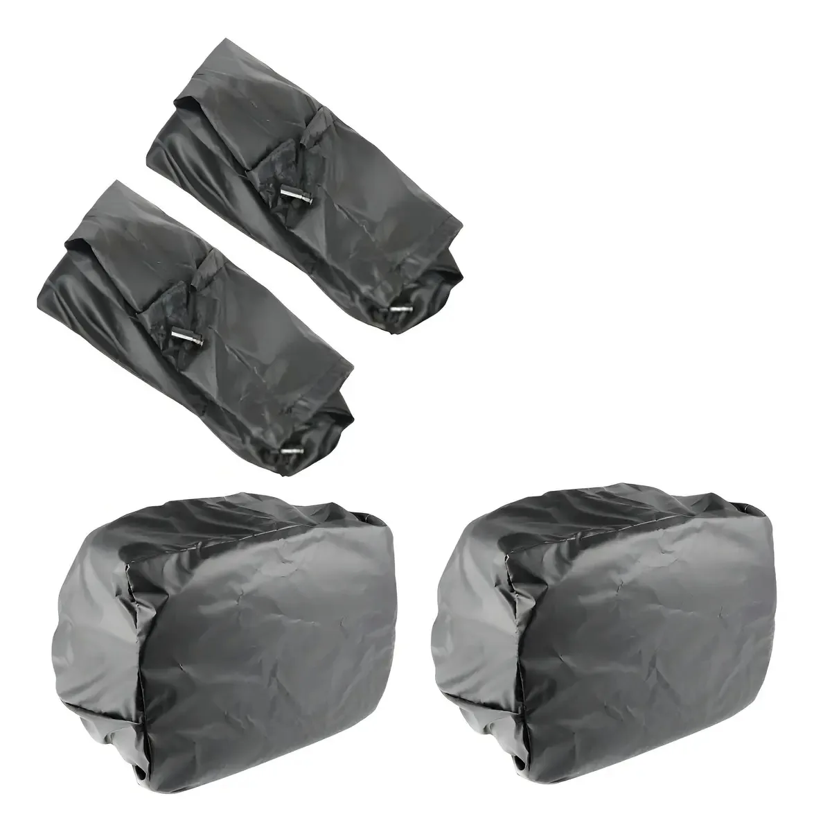Capa Impermeável Para Alforge Bau Universal 10-30l Motos Par Cor Preto