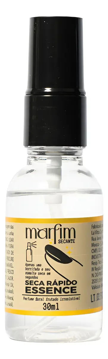 Spray Secante De Esmalte Marfim 30ml Secagem Rápida