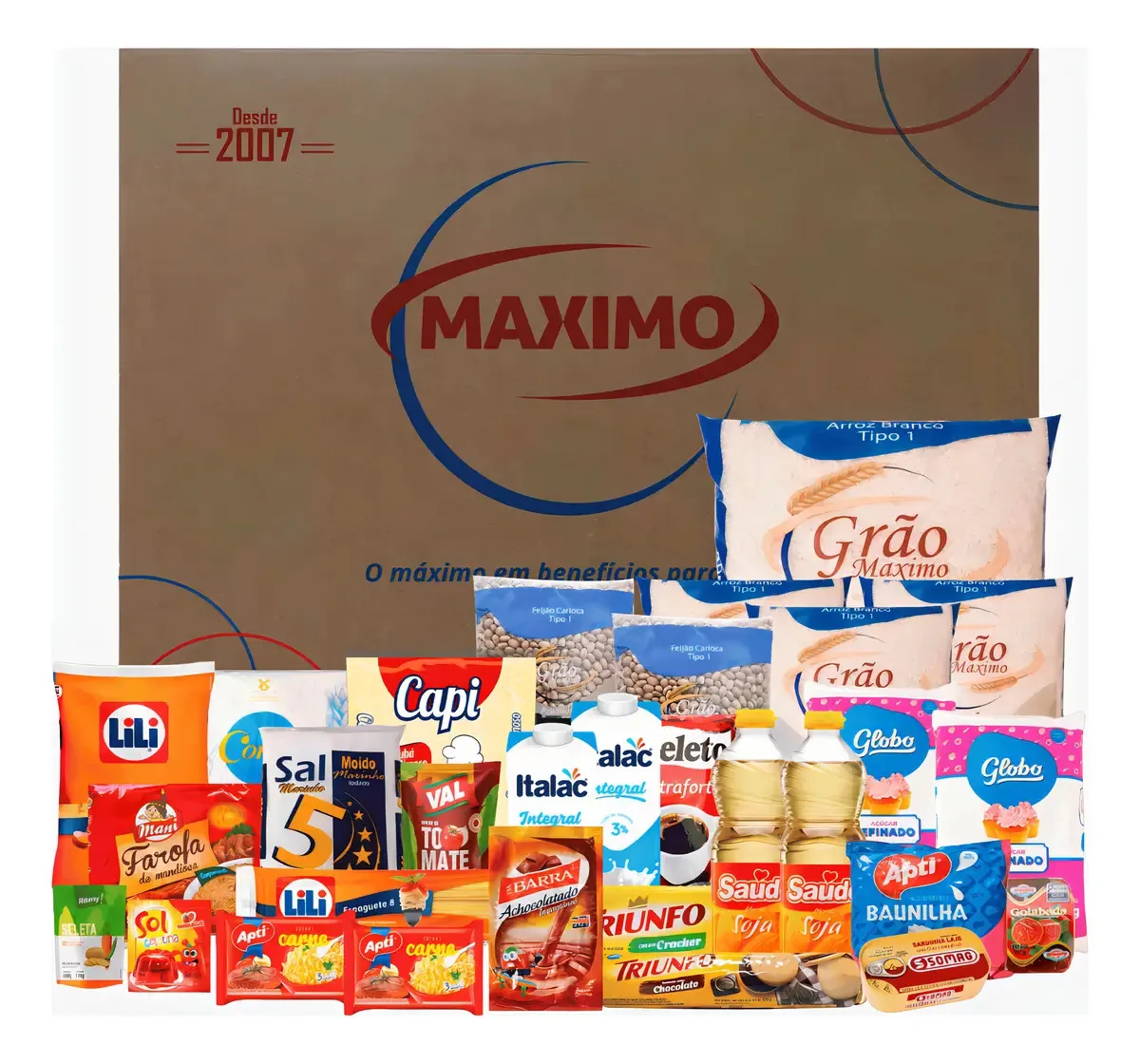 Cesta Básica 25 Itens - Solteiro Mega 22kg