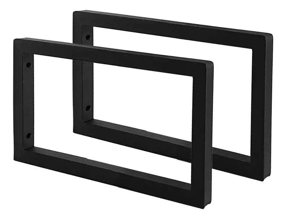 Par De Suportes Estilo Industrial Simples Parede Prat. 20cm