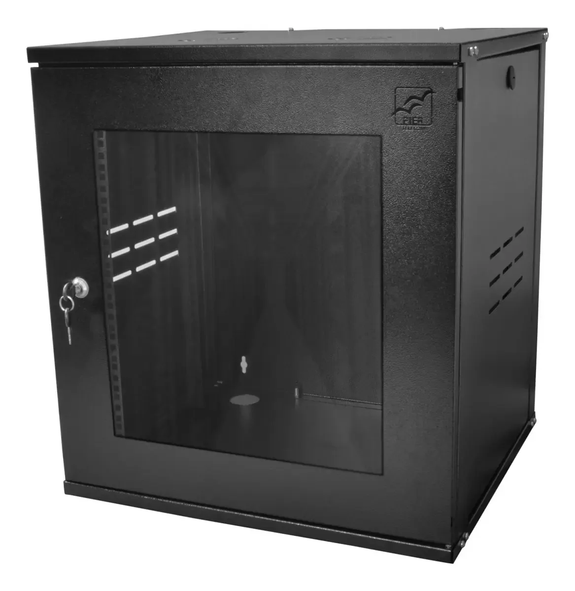 Mini Rack 12U 470mm Pier Telecom Parede Para Servidor Preto 19'' CFTV
