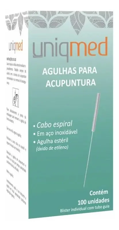 Agulha Acupuntura Uniqmed 0,20mmx40mm Inox Estéril - 10 unid