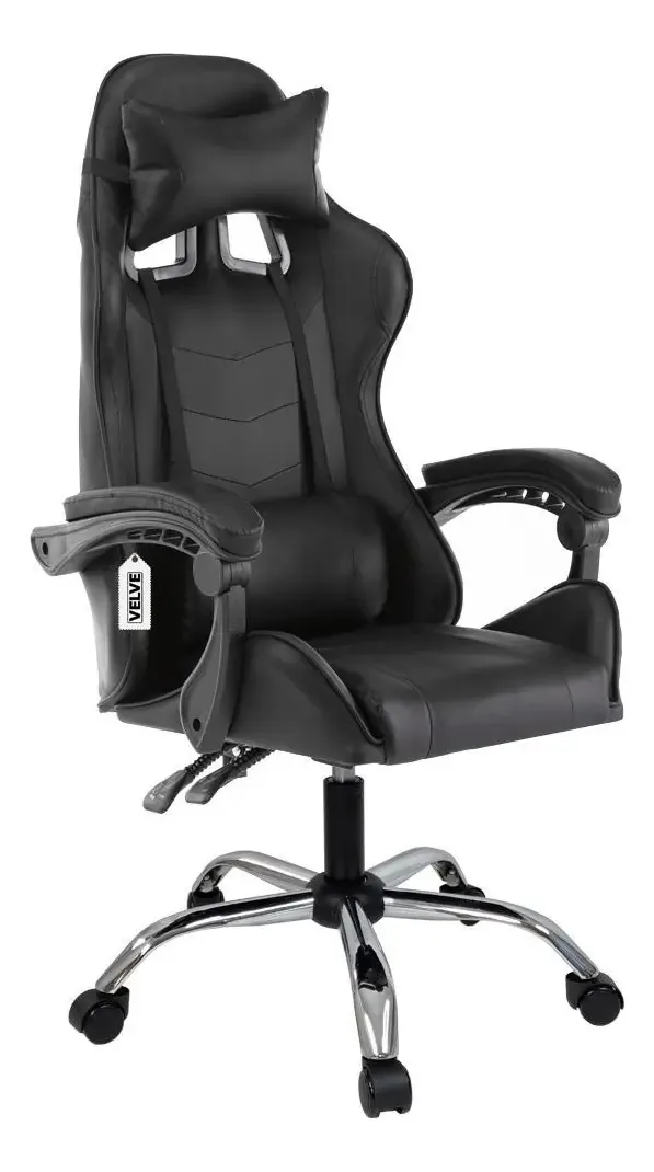 Cadeira Gamer Giratória Com Rodinhas Cg1.01 Preta
