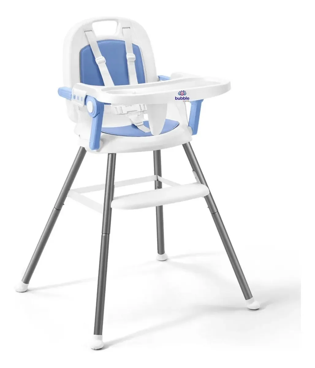 Cadeira De Alimentação Portátil Cherry 3x1 Azul -bubble Baby