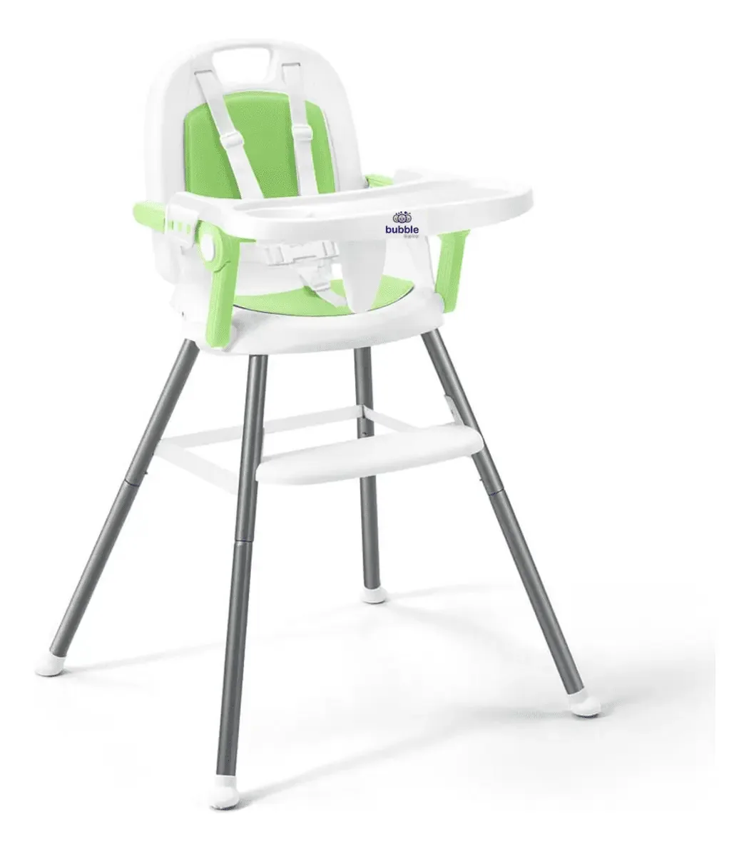 Cadeira De Alimentação Portátil Cherry 3x1 Verde Bubble Baby
