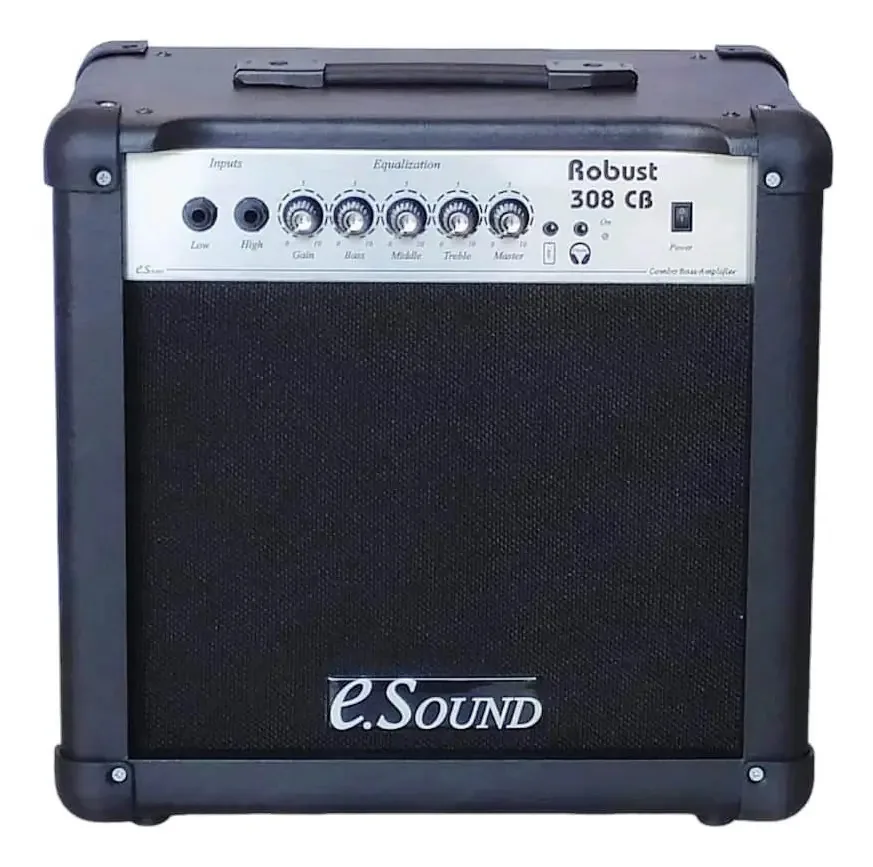 Cubo Baixo E-Sound Robust 308 CB 30W RMS 8 Pol Conexão P2 Preto