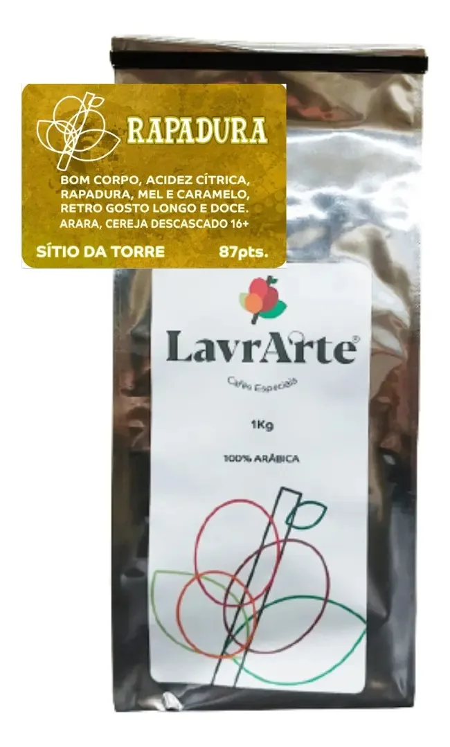 Café Especial Lavrarte 87pt Sca - 1kg Grãos - Rapadura