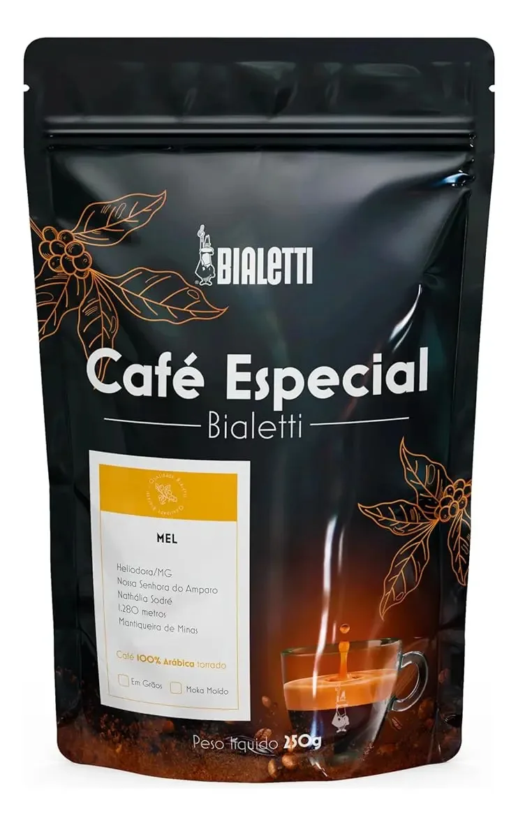 Café Especial Em Grãos Bialetti Mel 250g