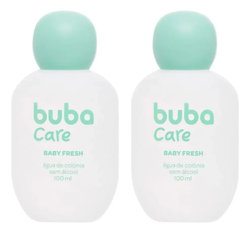 Kit 2 Colônias Bebê 100ml Baby Fresh Suave Buba Care