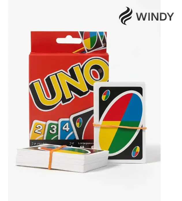 Jogo de Cartas Uno Windy Papel 110 Cartas em Português