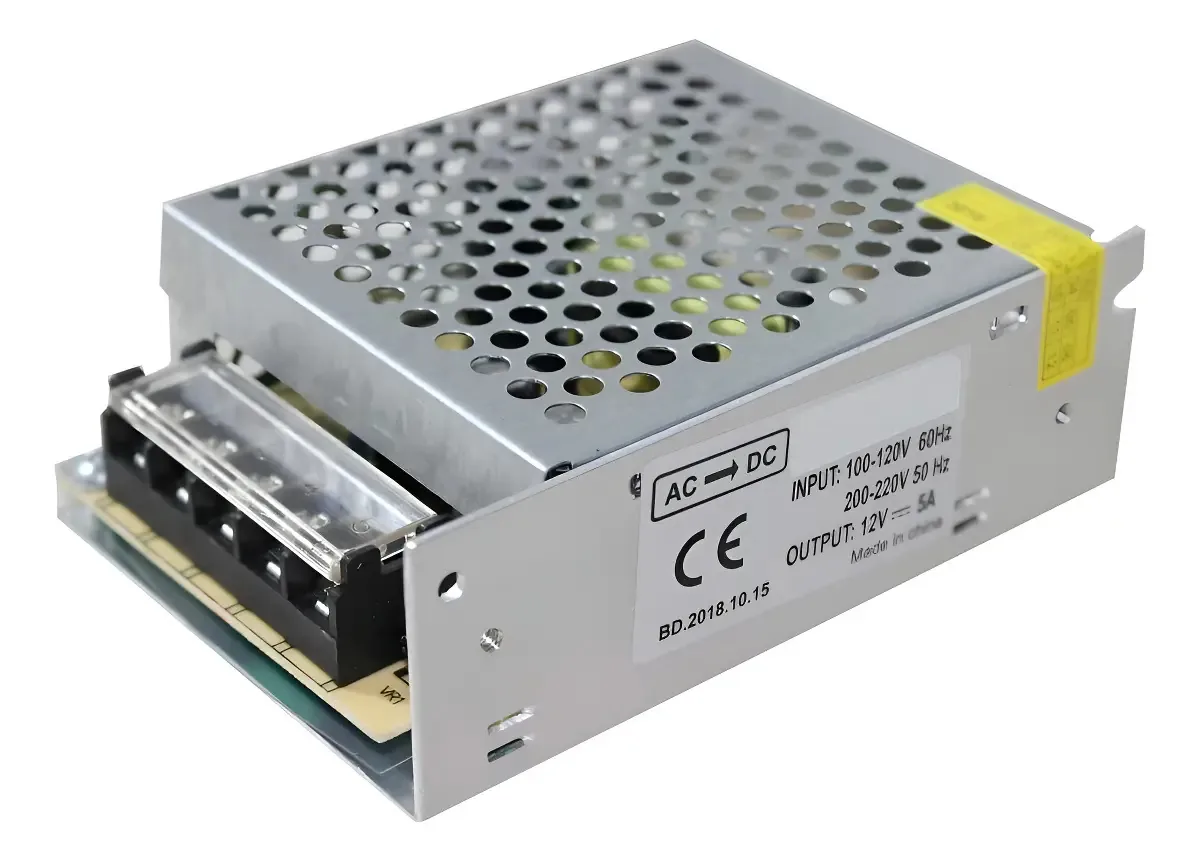 Fonte De Alimentação Chaveada 12v 10a 60w Colmeia Bivolt
