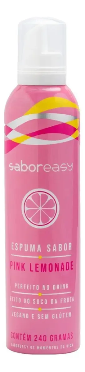 Espuma Sabor Pink Lemonade Saboreasy 240g