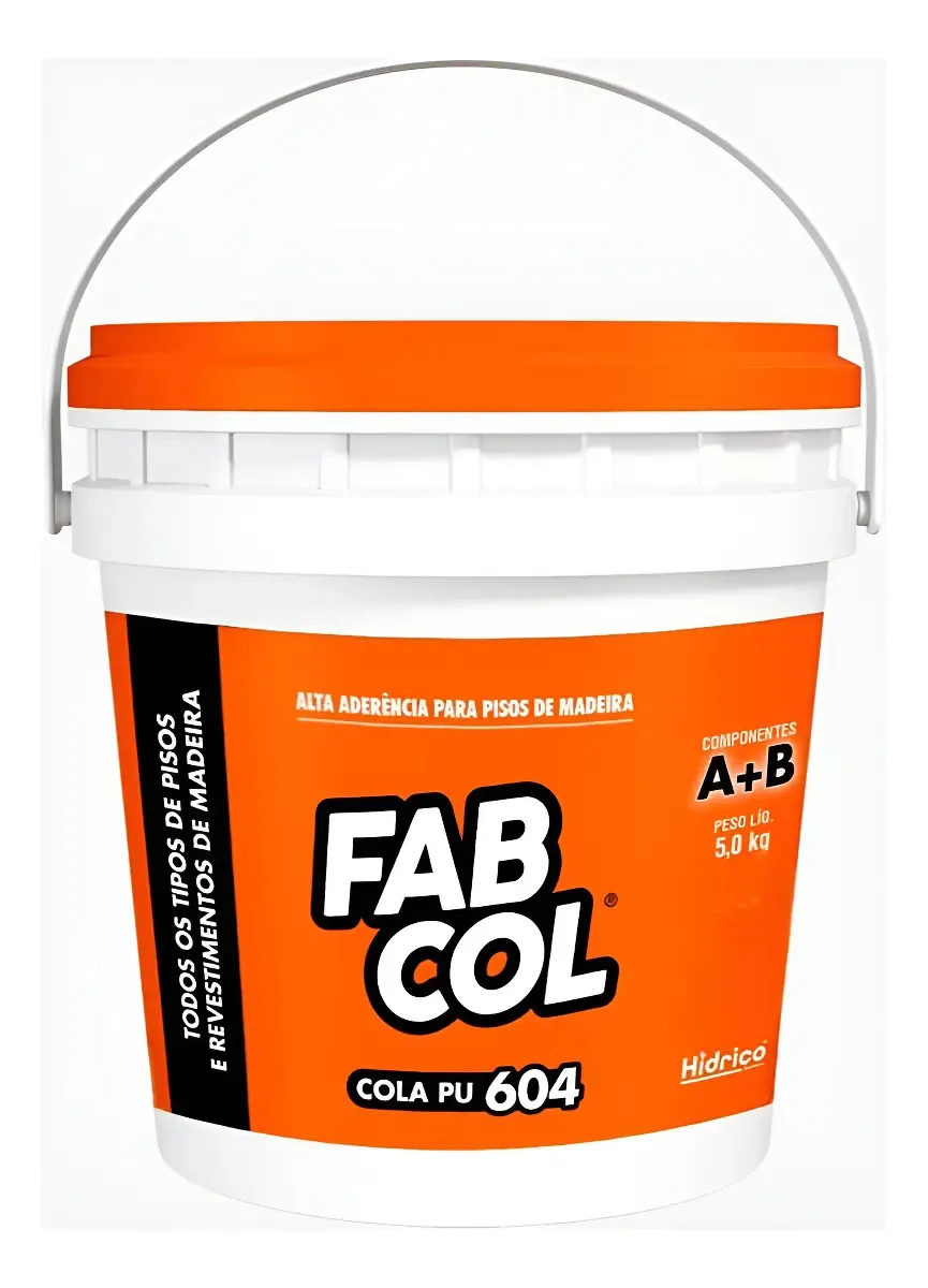 Cola Pu Fabcol 604 5kg Bi - Componete - Cola Para Taco Cor Ipê