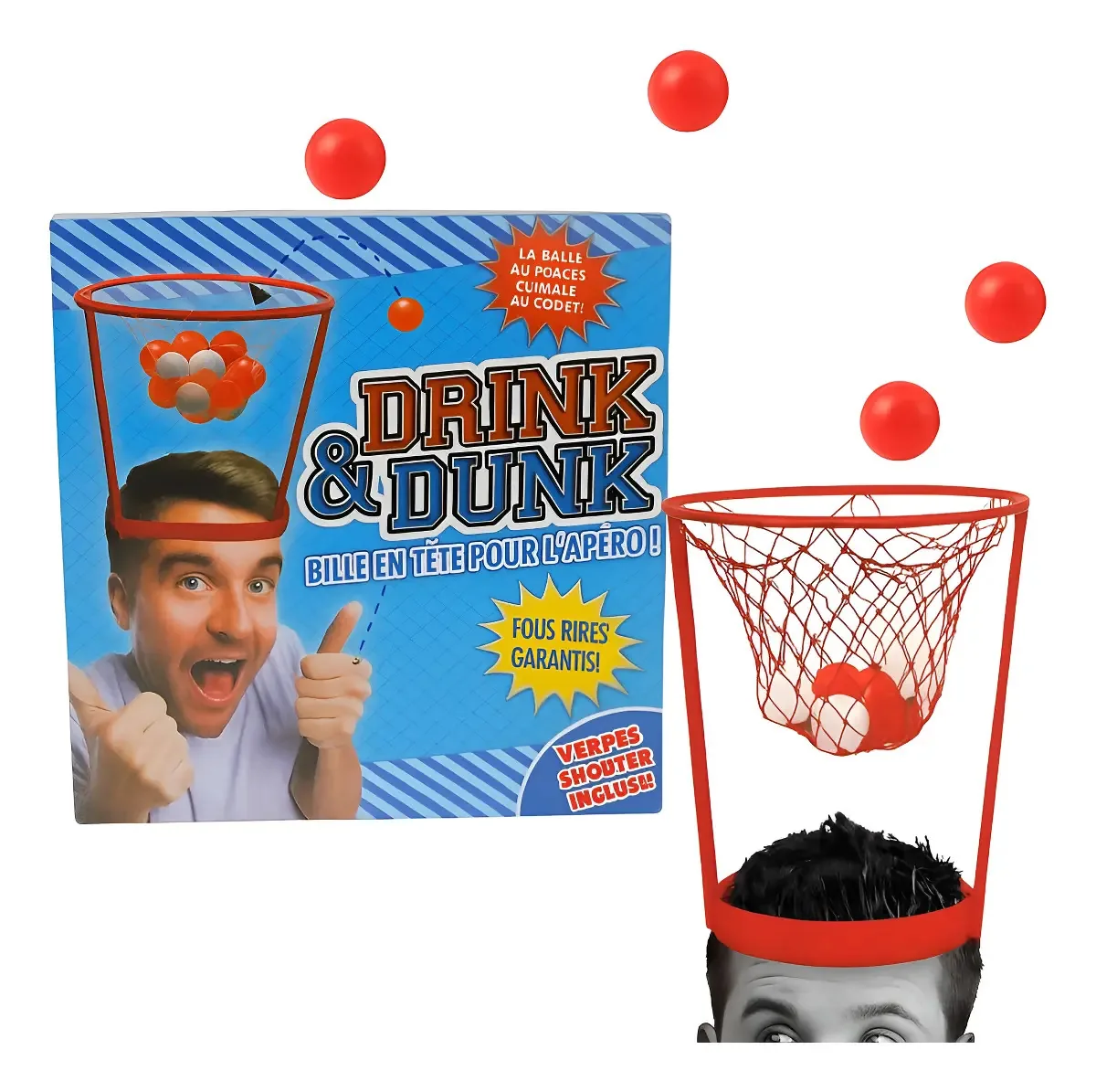 Jogo Bebida Drink & Dunk Basquete na Cabeça Home Presentes