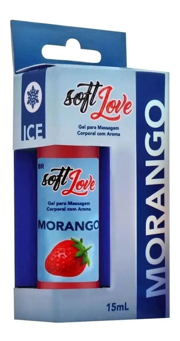 Gel Sexual Massagem Erótico Lubrifica Morango Ice Esfria