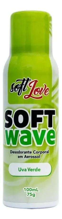 Desodorante em spray Soft Love Aerosol uva verde