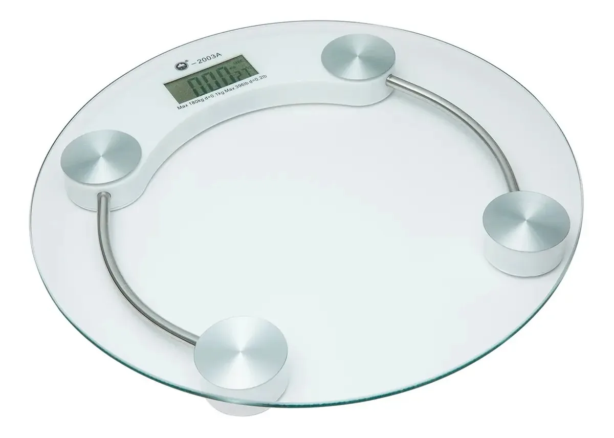 Balança Digital Kala Vidro Corporal Prateado 150kg Banheiro