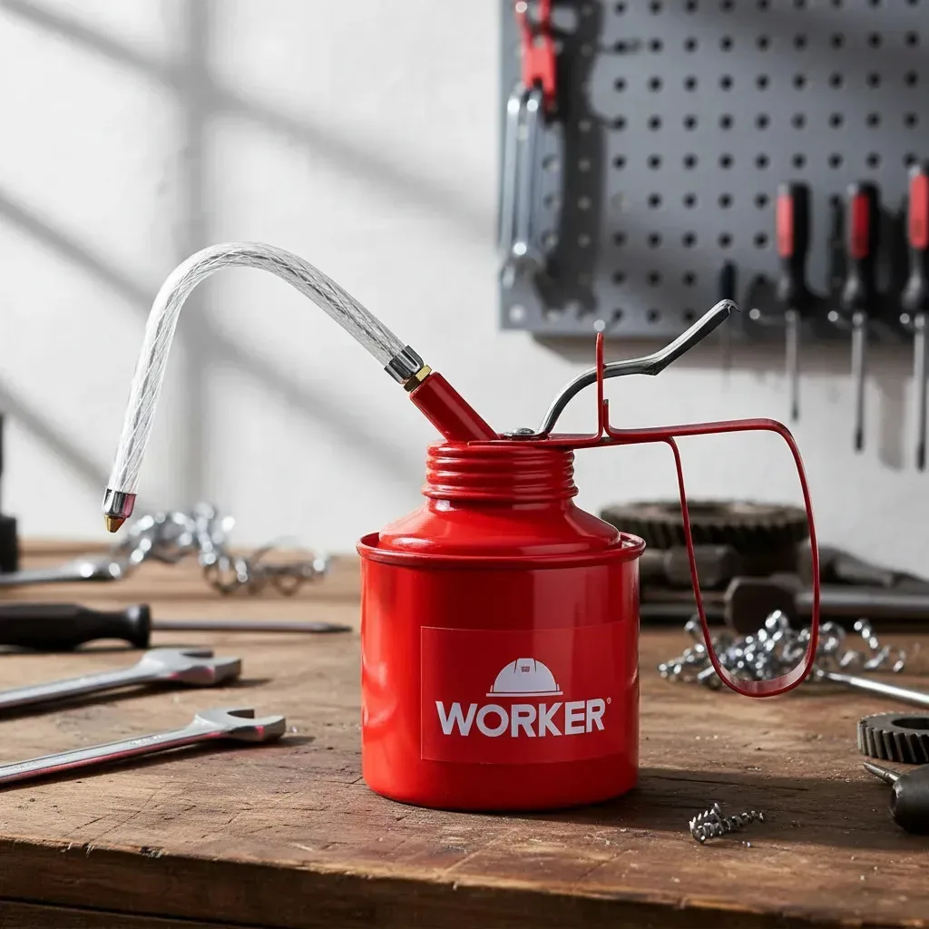 Almotolia Manual 250ml Worker Bico Flexível Regulável Modelo 142727