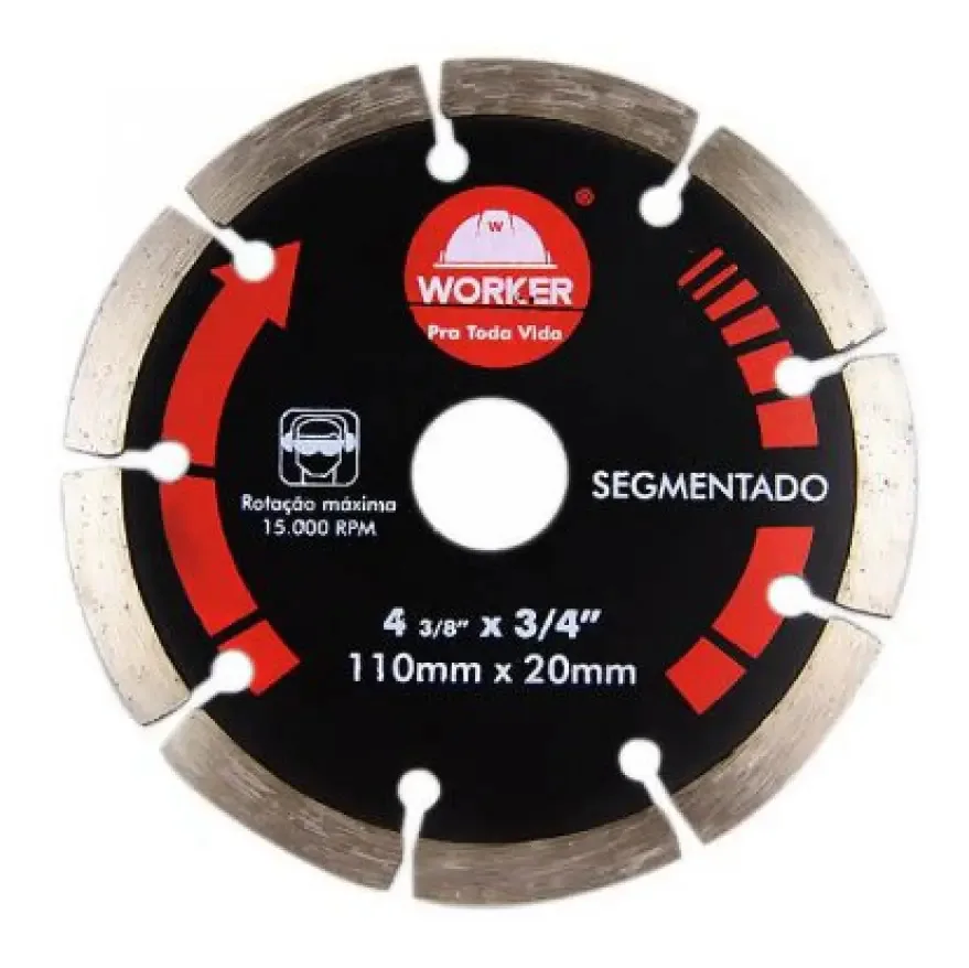 Disco Diamantado 180mm Segmentado Worker