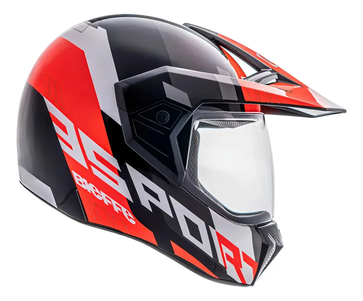 Capacete Bieffe 3 Sport Adventure Preto Grafite Brilho 58